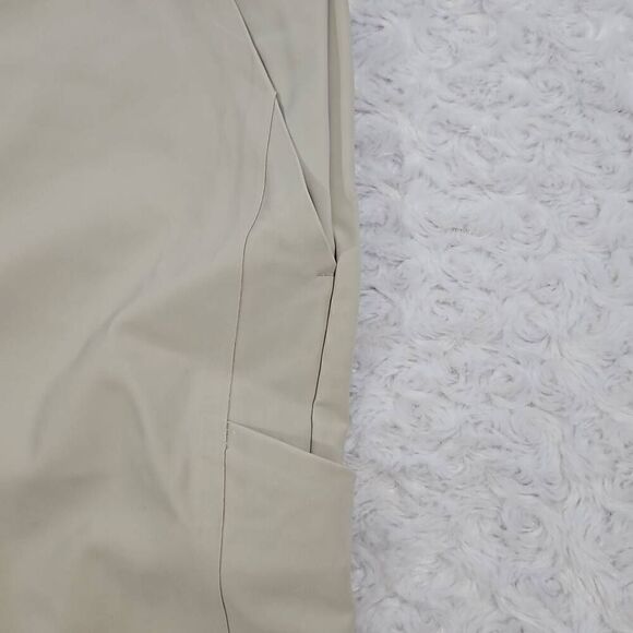 Athleta Womens Size 26 Cream Stellar Straight Crop Pant Casual Summer Boating - Picture 2 of 10